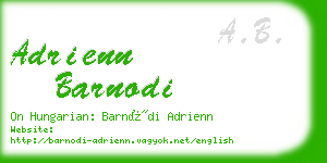 adrienn barnodi business card